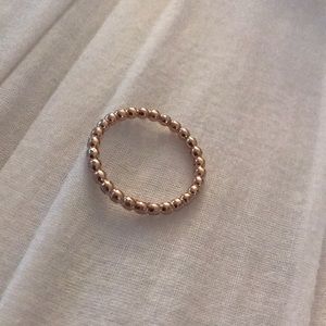 Pandora rose gold eternal clouds stackable ring